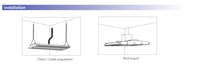 300W 2×4ft Lens Version Linear High Bay light fixtures